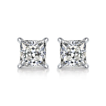 Princess Earrings (1.0 Carat)